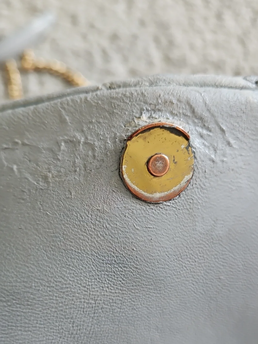 Tory Burch Quilted Leather Shoulder Bag in Light Gray